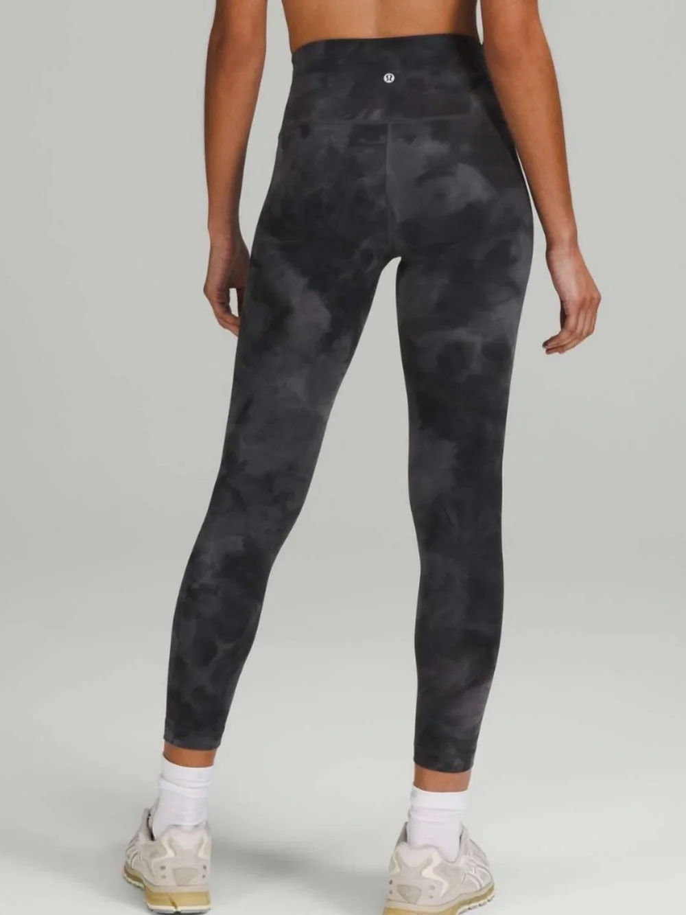 Lululemon Align High-Rise Crop 25” Leggings Diamond Dye Pitch Graphite Grey 8